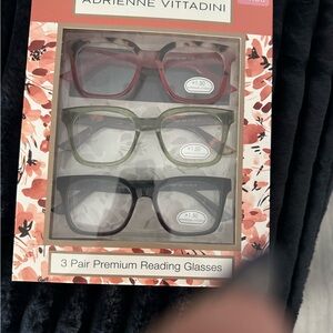 Adrienne Vittadini Red Reading Glasses